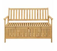 ""Rebais""Banc de rangement 1 PC - SWEETY - Banquette/COFFRE d'extérieur - avec stockage 120x63x84cm Acacia massif LH1580438