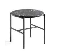 HAY Table d'appoint Rebar Ø45 cm Black marble-black