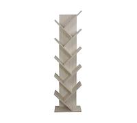 Rebecca Mobili Bibliotheque, Meuble De Rangement MDF, Couleur Sapin Blanchi, Chambre De Bureau - Dimensions: 160 x 44,5 x 22 (HxLxP) - Art. RE6405