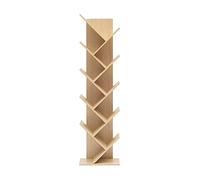 Rebecca Mobili Bibliotheque scandinave, Etagere Moderne 10 Niveaux, Marron, Bois MDF, Maison Bureau - Dimensions: 160 x 44,5 x 22 cm (HxLxL) - Art. RE4792