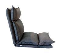 Rebecca Mobili Chaise de Meditation, Siege de Sol Pliable, Gris Clair, Metal Tissu, Polyester, Salon Terrasse - Dimensions: 70 x 56 x 70 cm (HxLxL) - Art. RE6193