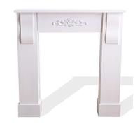 Rebecca Mobili Cheminee Decorative Classique, Cheminee Console Shabby, Blanc, pour Salon Chambre, Decoration Murale - Dimensions: 92 x 93 x 22,5 cm (HxLxL) - RE4283