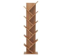Rebecca Mobili Etagere de Livres Marron, Bibliotheque 10 Niveaux, Bois, Style Moderne, Bureau Salon - Dimensions: 160 x 44,5 x 22cm (HxLxL) - Art. RE6029