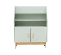 Rebecca Mobili Bibliothèque pour enfants Oroya 100x80x33 MDF pin vert aqua brun
