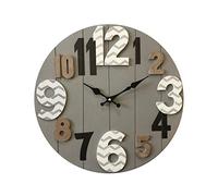 Rebecca Mobili Horloge Moderne, Horloges Design, MDF Rond, pour Bureau Maison - Dimensions: 40 x 40 x 4,5 Cm (HxLxP) - Art. RE6468