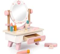 Rebecca Mobili Jeu de maquillage pour enfants avec accessoires Kafal A partir de 3 ans Bois Multicolore 36x29,5x18