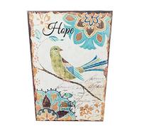 Rebecca Mobili Poubelle Dechets, Corbeille a Papier, pour Salle de Bain Bureau, avec Decoration Vintage, Chambre Salle de Bain - Dimensions: 26 x 20 x 20 cm (HxLxL) - Art. RE4840