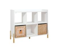 Rebecca Mobili TIMO Meuble pour enfant | Blanc, en MDF et pin, style moderne, à monter - Dimensions (H x l x P) : 78 x 98,5 x 30 cm - Art. RE7352