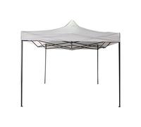 Rebecca Mobili Tonnelle en Accordéon Pliable Blanc Métal Polyester Tente de Réception Stand du Marché Jardin Pavillon - 3,1x3x3 m (H x L x P) - Art. RE6303