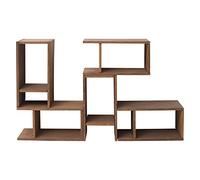 Rebecca srl Bibliotheque Stockage Bois Marron Design Contemporain Salon Office Chambre à Coucher (Cod. RE4587)