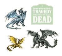 Rebecca Yarros's Fourth Wing: Dragons of Navarre Stickers - Sticker Set of 4