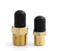 REBECCAGIBSON Compresseur d'air en Laiton 2 pièces, remplisseur d'air Adaptateur, vanne de compresseur d'air, 1/4 "NPT 1/8" pneus en Laiton NPT