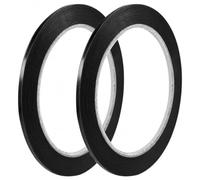 REBECCAGIBSON Lot de 2 rouleaux de ruban adhésif noir fin pour tableau blanc, 3 mm x 66 m, idéal pour les grilles graphiques et le marquage au bureau et à l'école