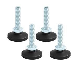 REBECCAGIBSON Lot de 4 Pieds de Meubles réglables - Vis réglables - Pieds réglables - M10 x 40 mm - pour régler la Hauteur des Tables, tabourets, chaises, canapés, armoires, Bureaux