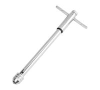 REBECCAGIBSON Rallonge de taraud, tourne-à-gauche pour adaptateur, porte-outils long avec poignée coulissante, support de taraud (argenté)