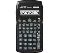 Rebell Calculatrice Scientifique Poche SC2030 - 10 Chiffres, 1 Lignes, Batterie/Pile, Noir