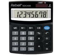 Rebell Calculatrice de bureau SDC 408, 8 chiffres, noir