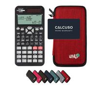 Rebell SC2060S avec Housse de Protection WYNGS incluse Rouge - Calculatrice Scientifique - Pack de Base