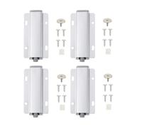 Rebondisseur Magnétique de Porte de Placard Argenté 4 Pcs