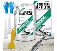 Rebouche-fissure pour béton 500g Auto-nivelant - Hautement élastique, imperméable et séchage rapide pour réparation et scellement du béton, asphalte, mortier, allées, trottoirs