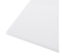 Rebower 305 x 152 x 6mm Feuille Plastique HDPE Blanc pour Marine | Planche de Coupe en Polyéthylène Haute Densité Bloc Solide, DIY Plancher Maison