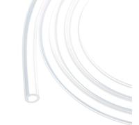 Rebower Tuyau en Silicone de 3 Mètres, 6 mm DI et Diamètre Extérieur de 10 mm, Transparent, en Plastique Industriel, pour Pompage, Vidange, Irrigation, Brassage, 1/4" x 3/8"