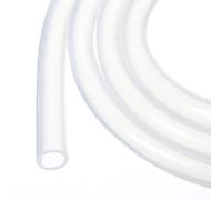 Rebower Tuyau en Silicone de 3 Mètres, 9,5 mm de DI et 12,7 mm de DE, Transparent, en Plastique Industriel pour Pompage, Vidange, Irrigation, Brassage, 3/8" x 1/2"