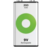 REC 200 9V - ReCyko, batterie NiMh, bloc 9 V, 1 200 mAh, lot de 1