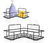 Receptacle sanitaire Vilde - 569004 - Panier de douche d'angle noir ()