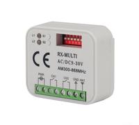 Récepteur à distance multi-fréquences 300-868 MHz, ouvre-porte de garage à code fixe roulant pour Nice FAAC Hormann pour Marantec Sommer, 2 canaux AC DC 9 V-30 V (blanc)