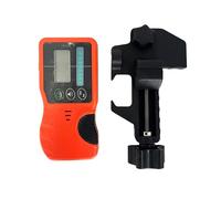 Récepteur de Niveau Laser Rotatif Autonivelant pour Extérieur avec Pince Robuste et Voyant Vert