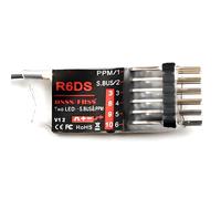 Récepteur radio avec architecture R6DS à six canaux | Six canaux de contrôle dans un seul récepteur, modes de réception DSSS et FHSS, fil attaché, pour multifonction