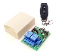 Récepteur RF universel pour porte de garage et contrôle des lumières avec télécommande 2 canaux 220 V 12-24 V Interrupteur relais émetteur pour portes volets roulants portail garage (12/24 V - 1