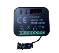 Récepteur RX universel radio récepteur 2 canaux télécommandes de nombreuses autres marques fréquence 433 ou 868 Mhz 12-30 V AC DC code fixe rolling code automatique MULTI 12-30 V