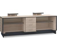 Réception Guichet d'accueil Comptoir d'accueil Bureau Hôtel Bois Marron Table
