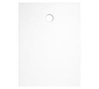 Receveur 120x90x2.6cm Extra-plat en Polybéton Blanc Mat Effet Soft-touch - Redécoupable - NELSON