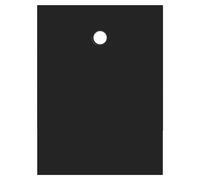 Receveur 120x90x2.6cm Extra-plat en Polybéton Noir Mat Effet Soft-touch - Redécoupable - NELSON