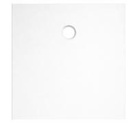 Receveur 80x80x2cm Extra-plat en Polybéton Blanc Mat Effet Soft-touch - Redécoupable - NELSON