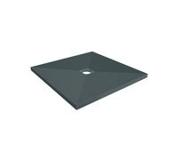 Receveur à carreler 1200 x 1200 x 45 mm PANODUR CLASSIC trou central sans bonde LAZER 340120