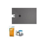 Receveur à carreler 140 x 90 cm WEDI Fundo Plano, bonde intégrée + colle 320 + kit d'étanchéité