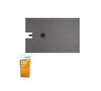 Receveur à carreler 160 x 100 cm WEDI Fundo Plano, bonde intégrée + Colle Wedi 320