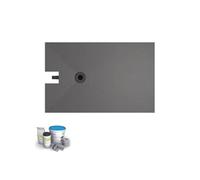 Receveur à carreler 160 x 100 cm WEDI Fundo Plano, bonde intégrée + kit d'étanchéité