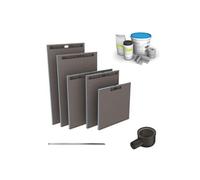Receveur à carreler WEDI Fundo Riolito Neo + barrette de finition + bonde horizontal + kit d'étanchéité 160 x 100 cm