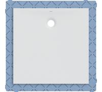 Receveur carré Geberit Olona av natte d'étanchéité Blanc 100x100cm - GEBERIT 550.902.00.1