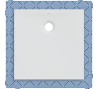 Receveur carré Geberit Olona av natte d'étanchéité Blanc 80x80cm - GEBERIT 550.900.00.1