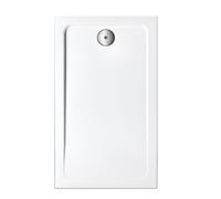 Receveur de douche 120 x 90 cm JACOB DELAFON Flight rectangle blanc avec bonde horizontale chromé