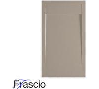 Receveur de douche 70 x 135 cm avec grille en marbre Vulcano Line Slim Mokka RAL 1019 en résine et marbre avec garniture d'écoulement e - FRASCIO