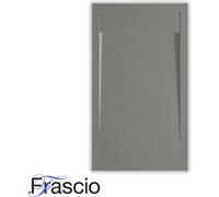 Receveur de douche 70X135 cm avec grille en marbre Vulcano Line Slim Gris RAL 7037 en résine et marbre avec garniture d'écoulement e - FRASCIO