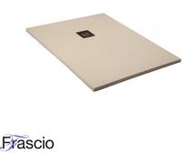 Receveur de douche 70X135 cm Vulcano Line Slim blanc perle Ral 1013 en résine synthétique et poudre de marbre avec écoulement libre - FRASCIO