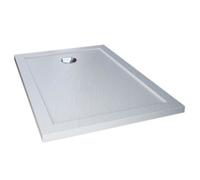 Receveur de douche 70x140x4 cm rectangle acrylique mod. Flower effet pierre blanc